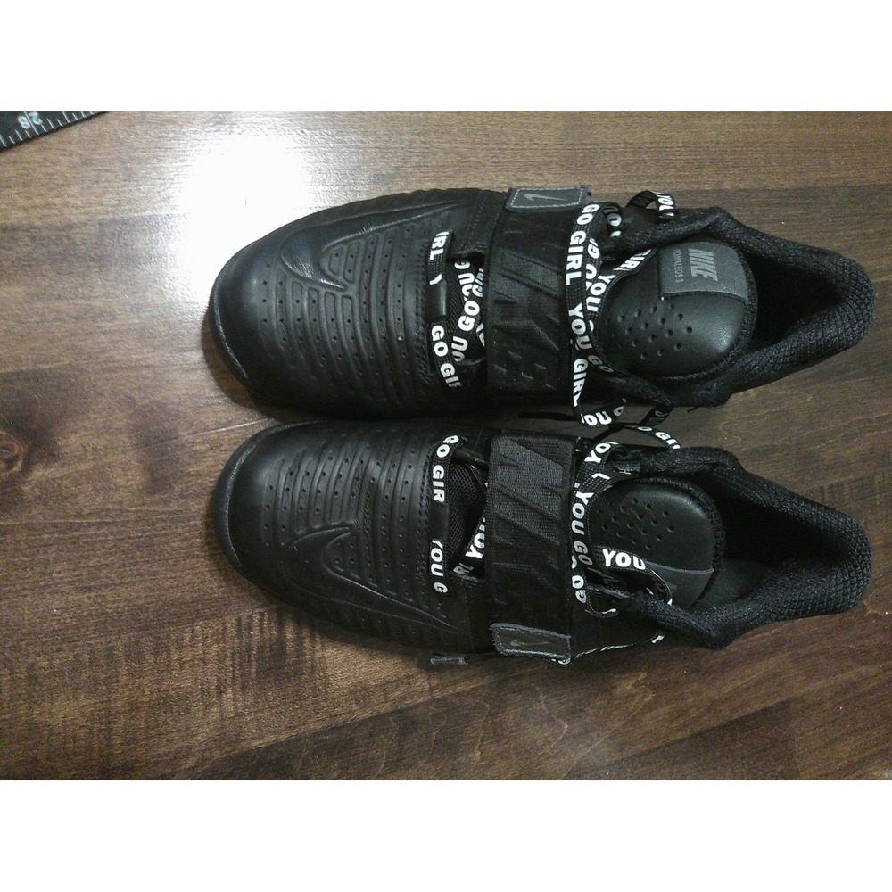Nike Romaleos 3 Weightlifting 6.5 (7.5 Womens) Black Excellent AO7987-001 Strap